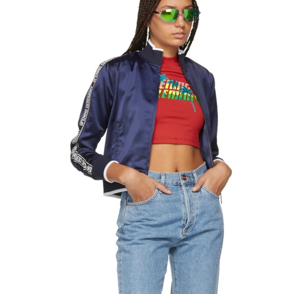 Opening ceremony zip up track jacket